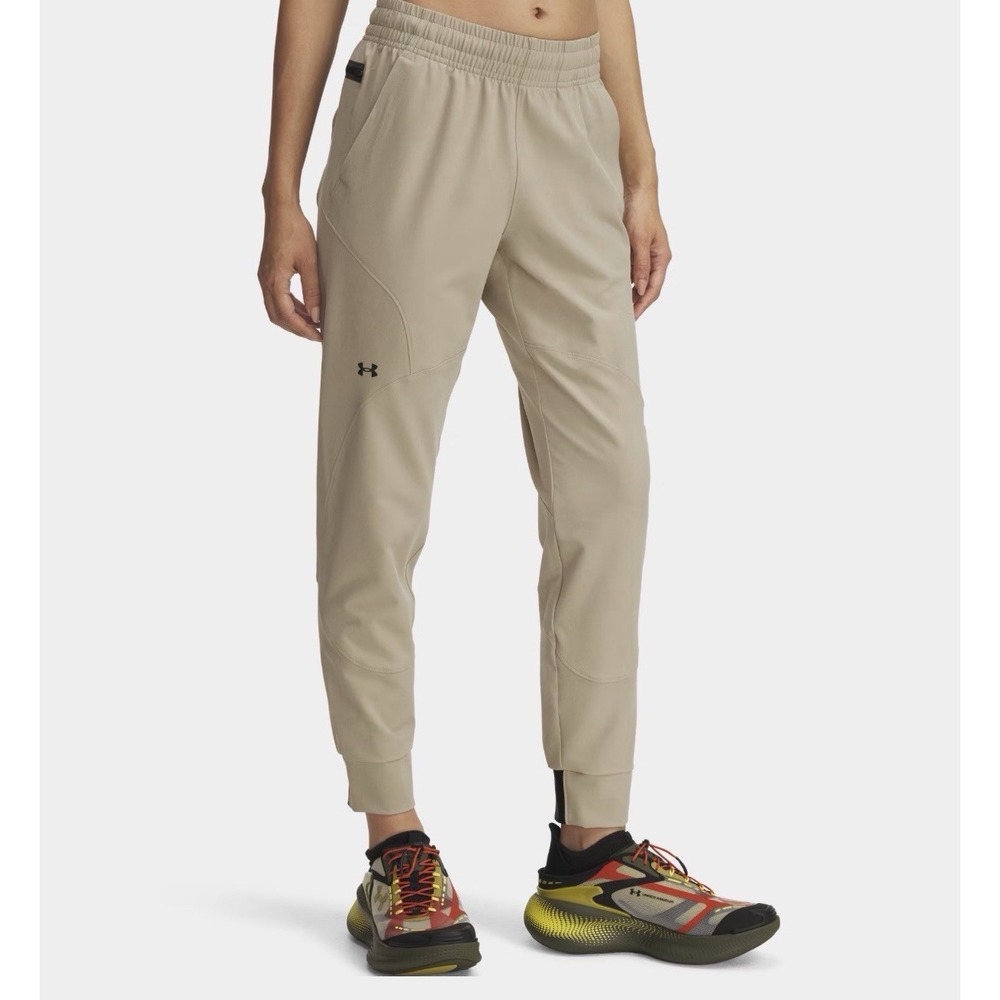 Under Armour Unstoppable Women's Joggers Size Large City Khaki/Black 1376926 299
